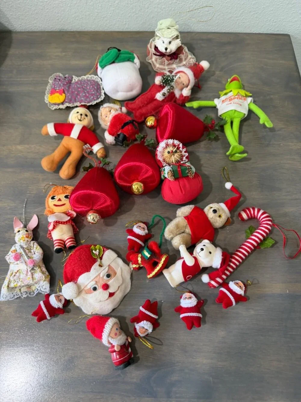 Vintage Felt Fabric Christmas Ornaments Lot 25